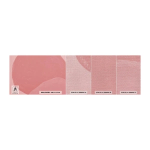 Vzor Fototapety Premium Canvas - Organická kompozice v růžové - Pastel, Tvary, Minimalistický - 100x30 cm