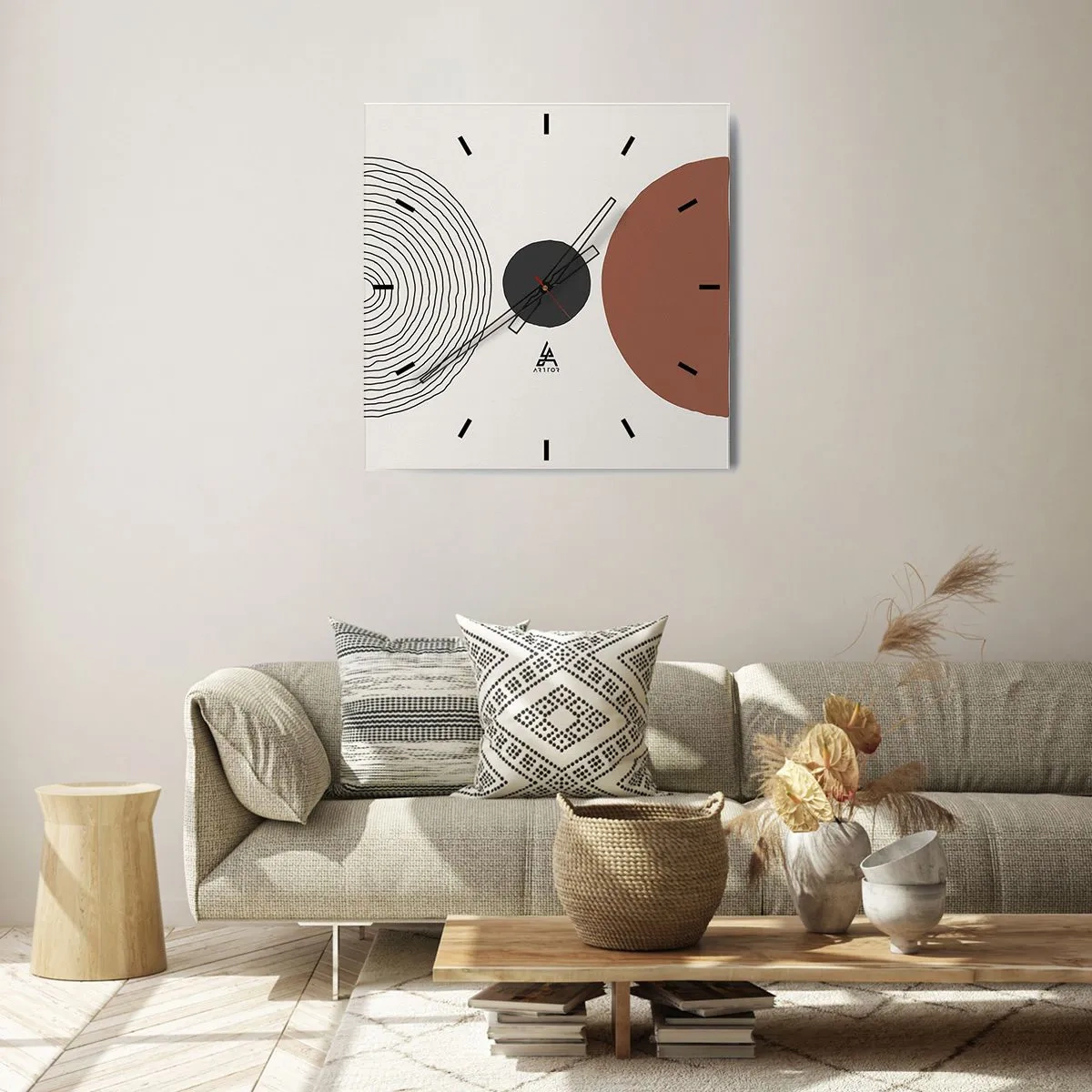 Nástěnné hodiny - V centru pozornosti - 40x40 cm