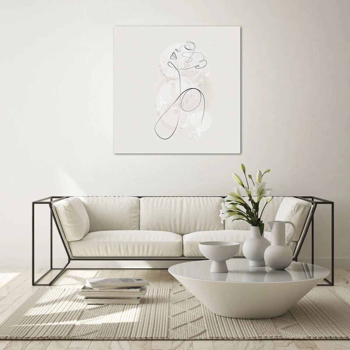Obraz na skle - Spirála krásy - 50x50 cm