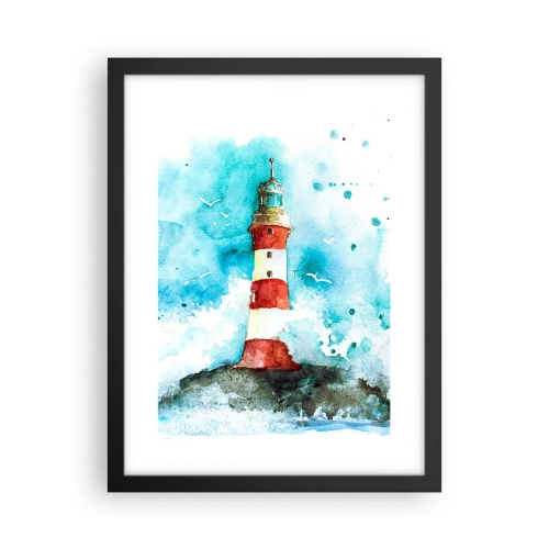 Plakát v černém rámu - Jednota živlů - 30x40 cm