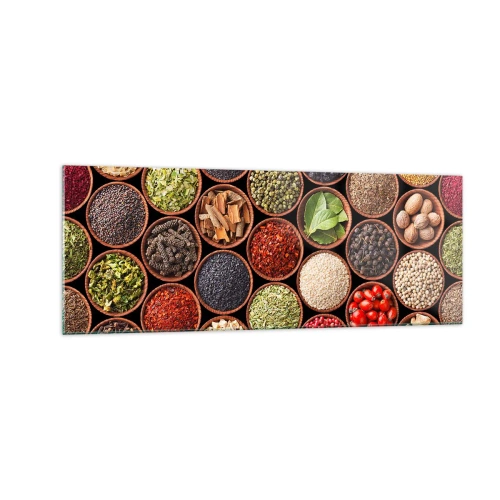 Obraz na skle - Všechny chutě světa - 140x50 cm