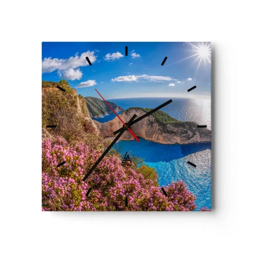 Nástěnné hodiny - Moje velké řecké prázdniny - 30x30 cm