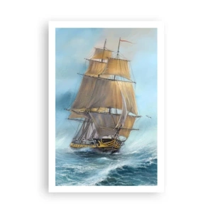 Plakát - Běžící po vlnách - 61x91 cm