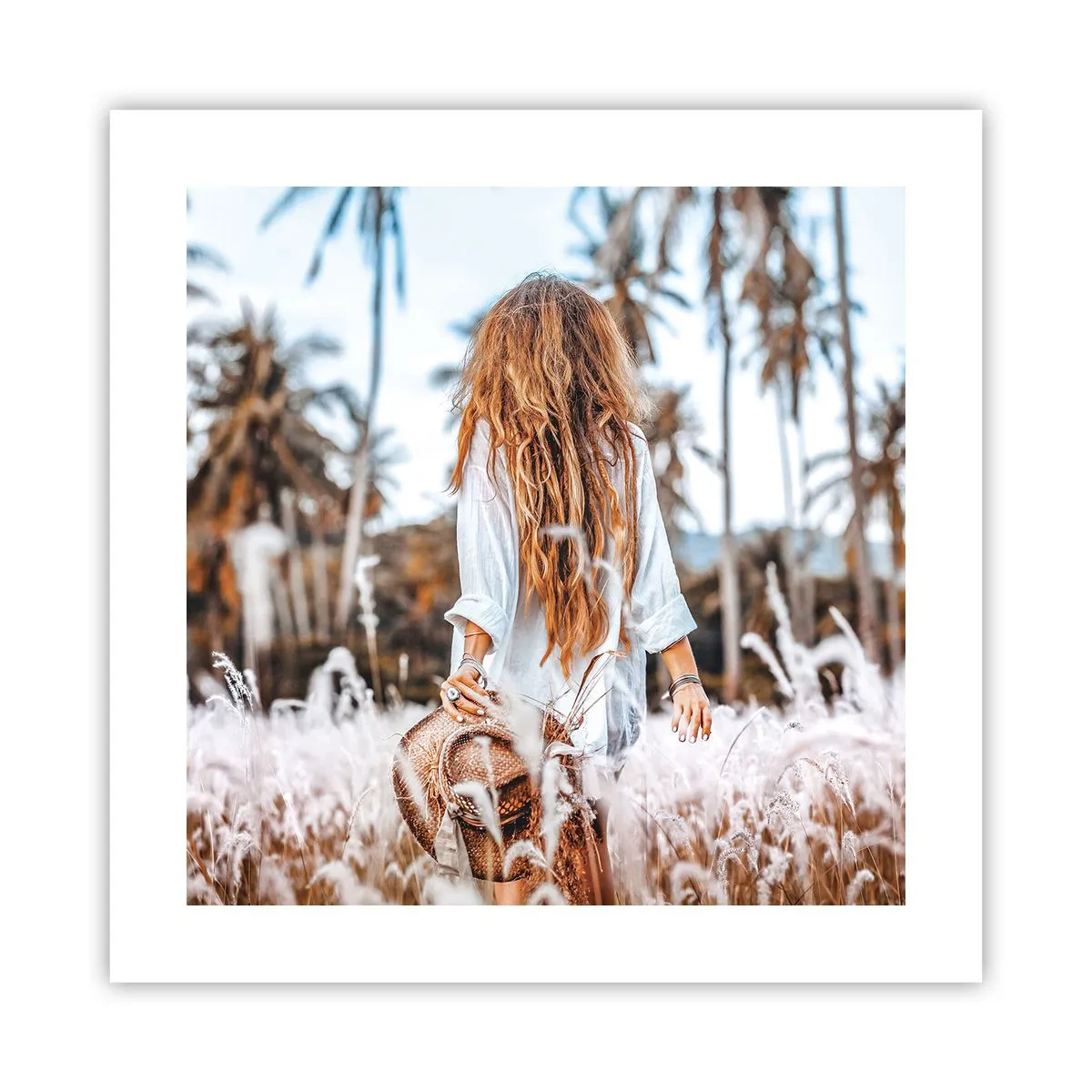 Plakát - Zrozená z travní chmýří - 40x40 cm