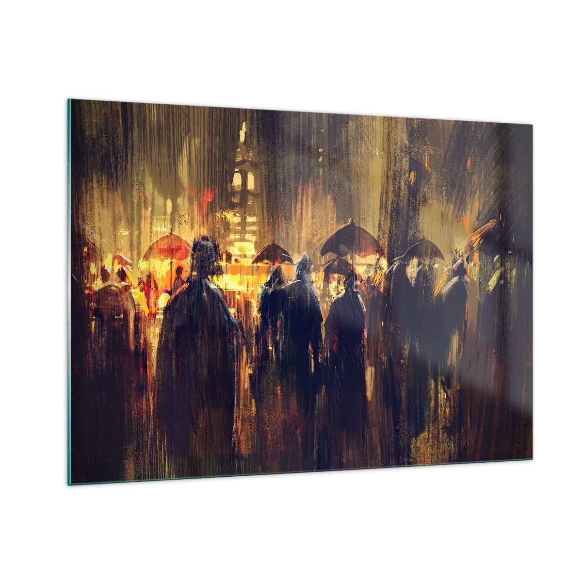 Obraz na skle - Následovníci deště - 100x70 cm
