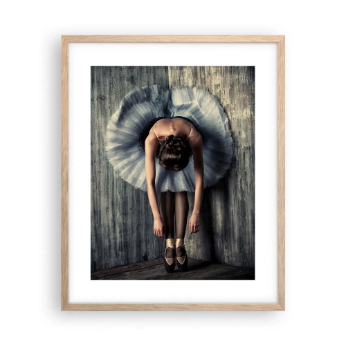 Plakát v rámu světlý dub - Když dohraje hudba - 40x50 cm