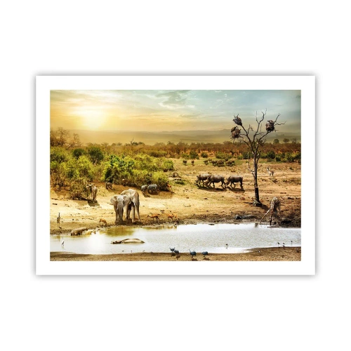 Plakát - „Z ráje opět pramenila řeka…“ - 70x50 cm