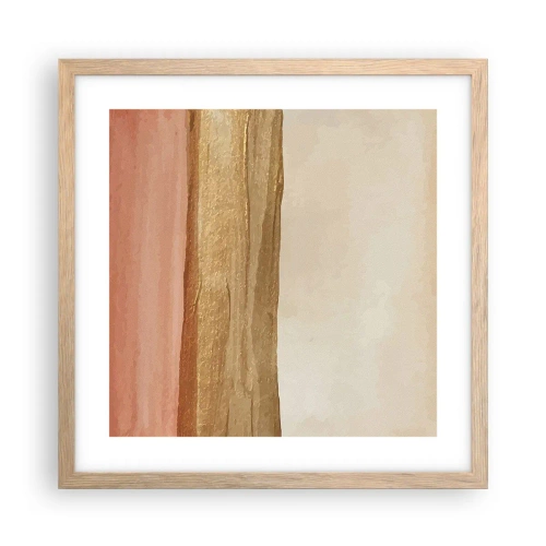Plakát v rámu světlý dub - Vertikální kompozice - 40x40 cm