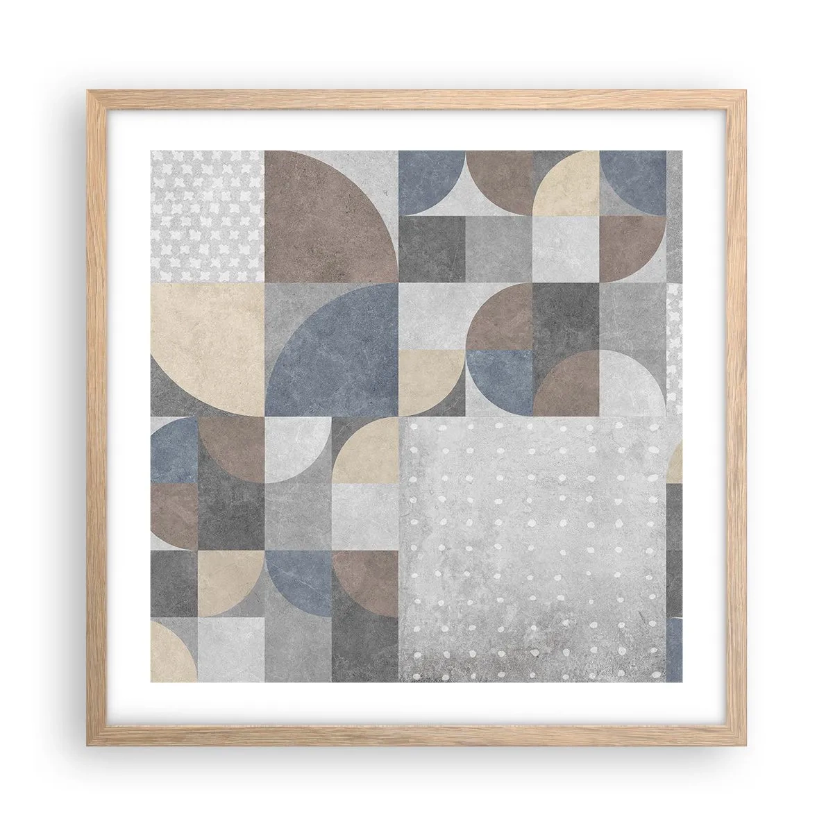 Plakát v rámu světlý dub - Keramická fantazie - 50x50 cm