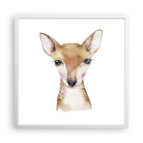 Plakát v bílém rámu - Povaha nevinnosti - 60x60 cm