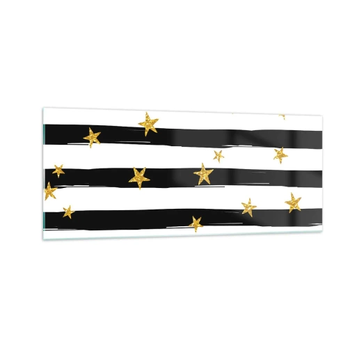 Obraz na skle - Všichni jsme se narodili pod šťastnou hvězdou - 100x40 cm