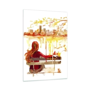 Obraz na skle - Okamžik zamyšlení - 80x120 cm