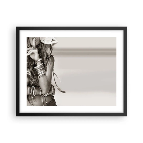 Plakát v černém rámu - Jako dívka - 50x40 cm