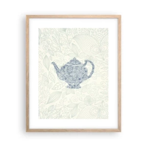 Plakát v rámu světlý dub - Čajové kouzlo - 40x50 cm