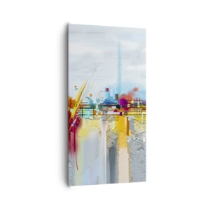 Obraz na plátně - Most radosti nad řekou života - 65x120 cm