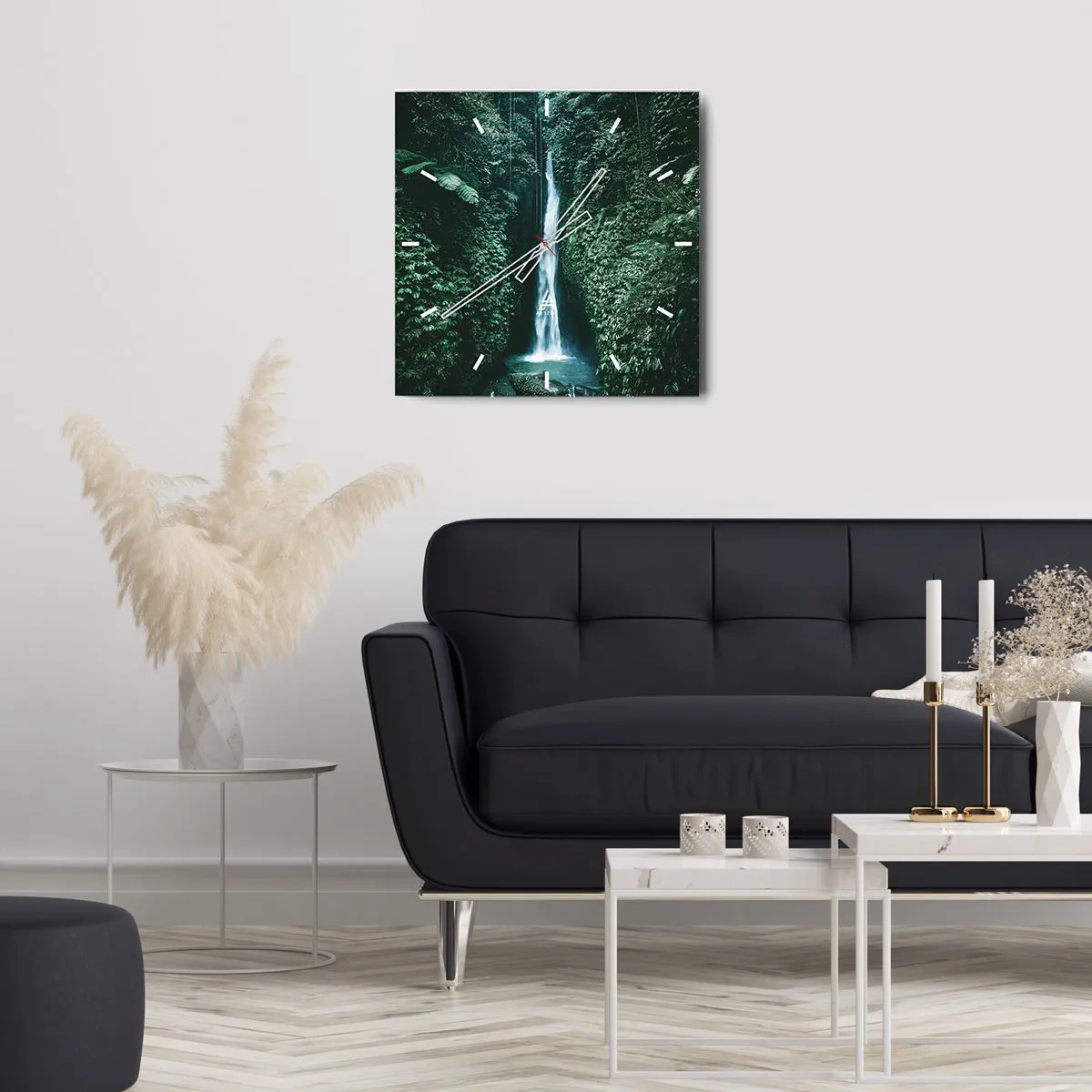 Nástěnné hodiny - Tropický pramen - 40x40 cm