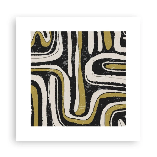 Plakát - Kompozice: trakty a uličky - 30x30 cm