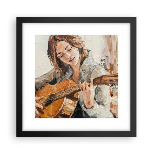 Plakát v černém rámu - Koncert pro kytaru a dívčí srdce - 30x30 cm