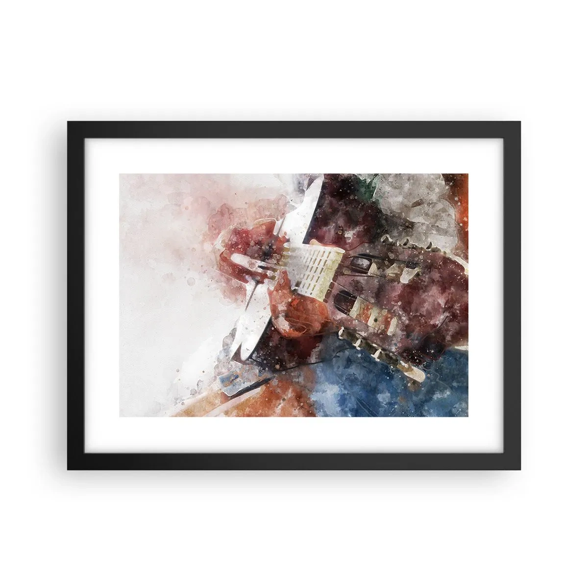 Plakát v černém rámu - Co si o tom myslíš? - 40x30 cm