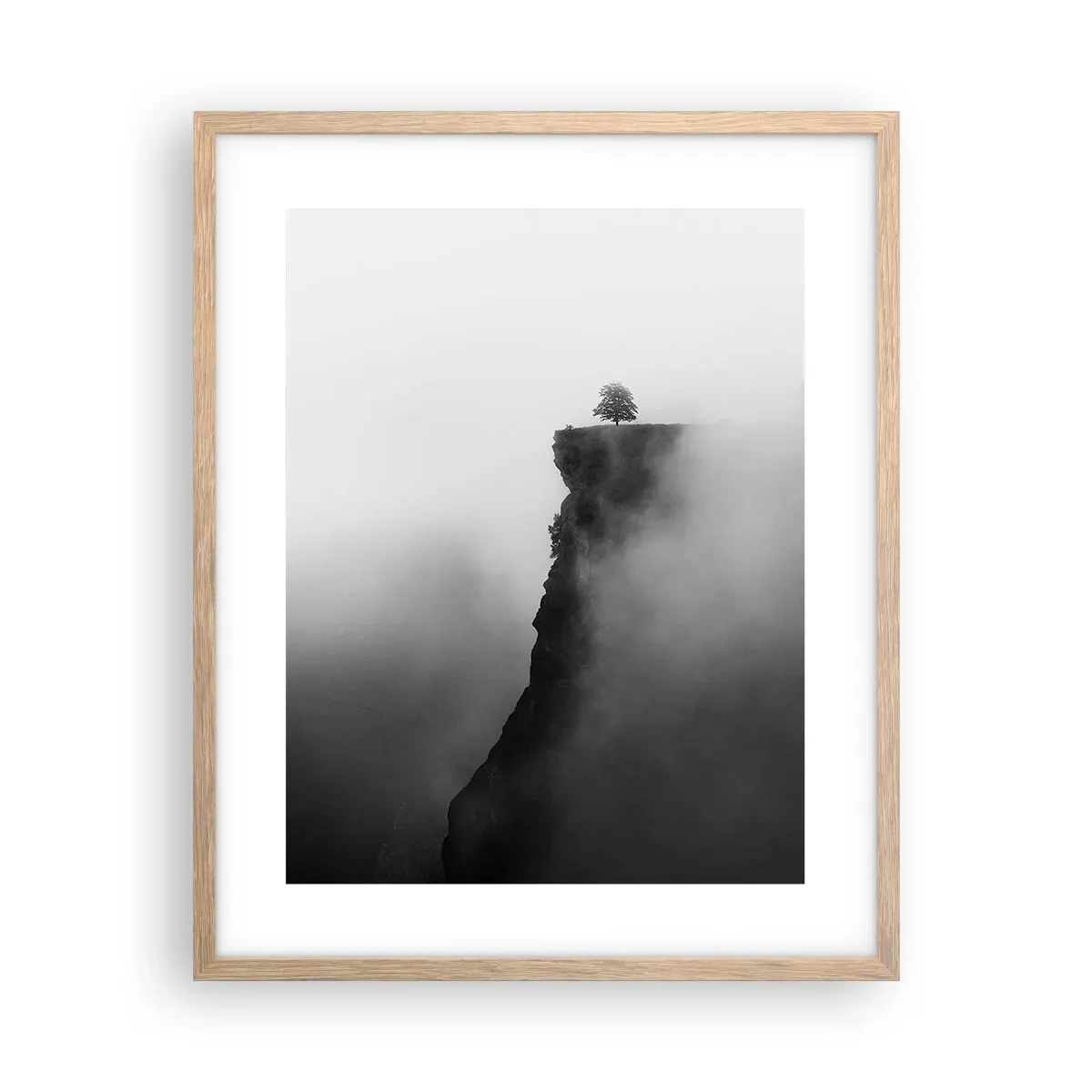 Plakát v rámu světlý dub - Na okraji světa - 40x50 cm