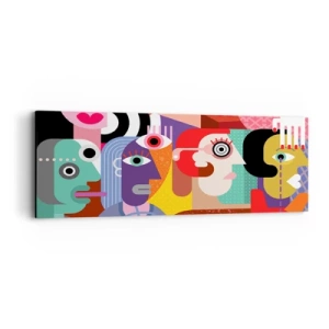 Obraz na plátně - My od pána Picassa - 90x30 cm