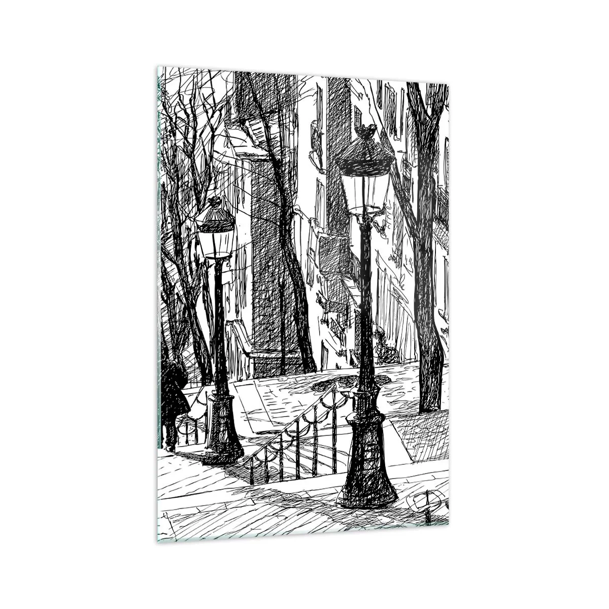 Obraz na skle - Milostný příběh nebo horor? - 70x100 cm