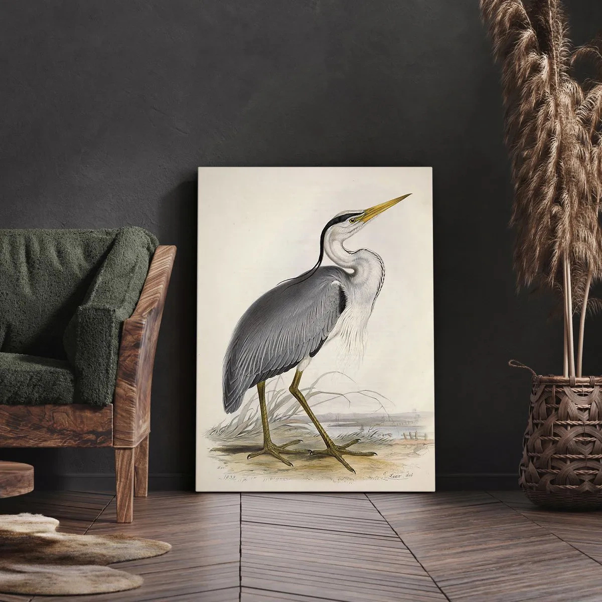 Obraz na plátně - Půvab volavky - 65x120 cm