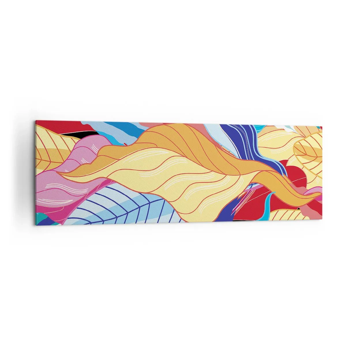 Obraz na plátně - Barevný nepořádek - 160x50 cm