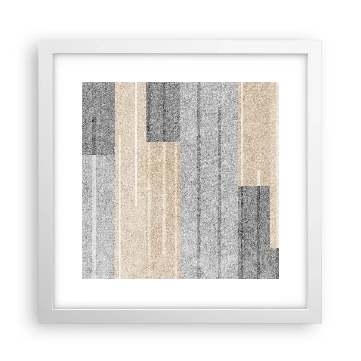 Plakát v bílém rámu - Kompozice: drž se - 30x30 cm