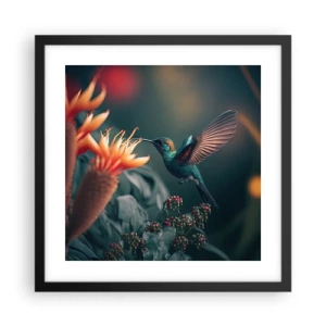 Plakát v černém rámu - Skutečně pestrý život - 40x40 cm