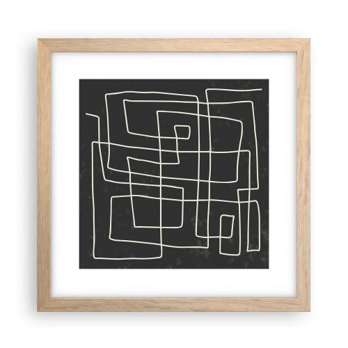 Plakát v rámu světlý dub - Není to tak jednoduché - 30x30 cm