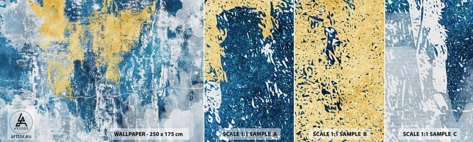 Vzor Fototapety Samolepicí Deluxe Sticker - Abstrakce s dobrou náladou - Abstrakce, Kus, Skvrny - 100x30 cm