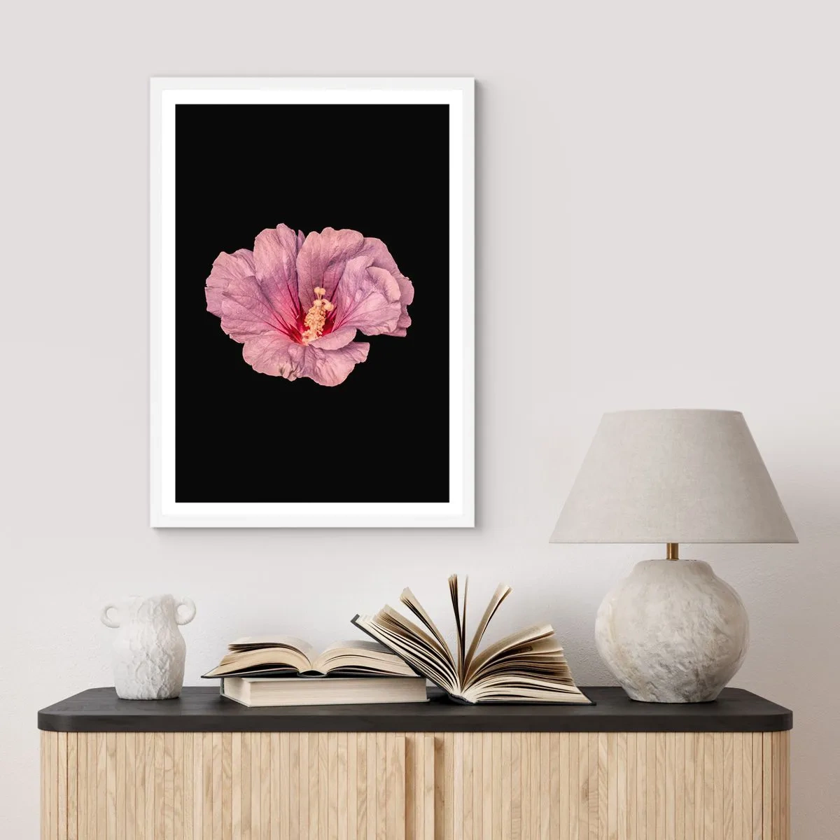 Plakát v bílém rámu - Přímo do srdce - 30x40 cm