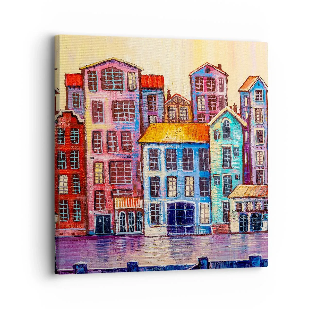 Obraz na plátně - Město jako z pohádky - 30x30 cm