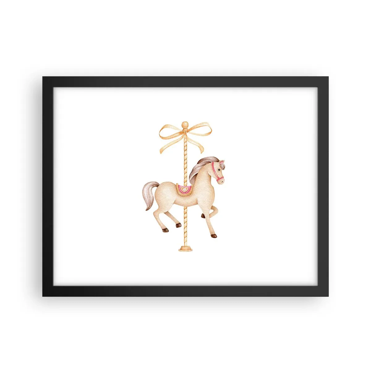 Plakát v černém rámu - Elegantním klusem - 40x30 cm