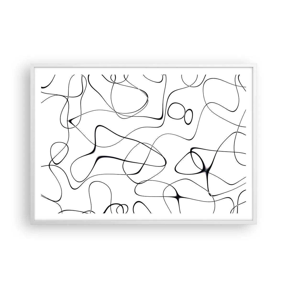 Plakát v bílém rámu - Cesty života, zákruty osudu - 100x70 cm