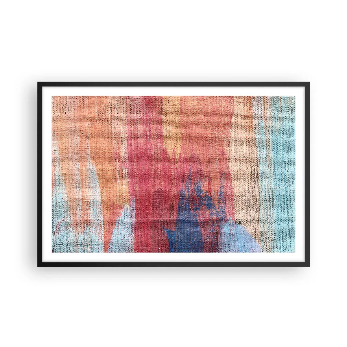 Plakát v černém rámu - Stékat duhou - 91x61 cm
