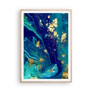 Plakát v rámu světlý dub - Plátky slunce  - 70x100 cm