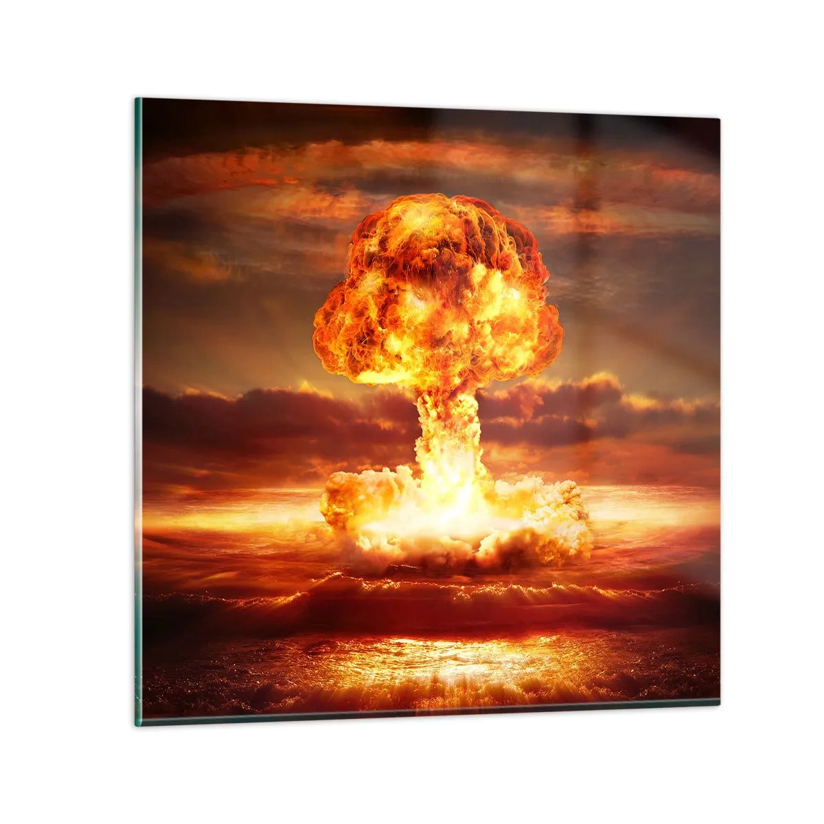 Obraz na skle - A nastane konec - 50x50 cm