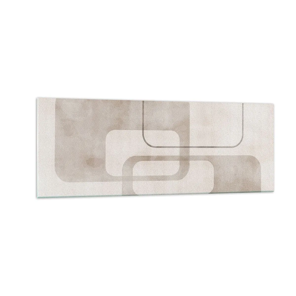 Obraz na skle - Geometrická fuga - 140x50 cm