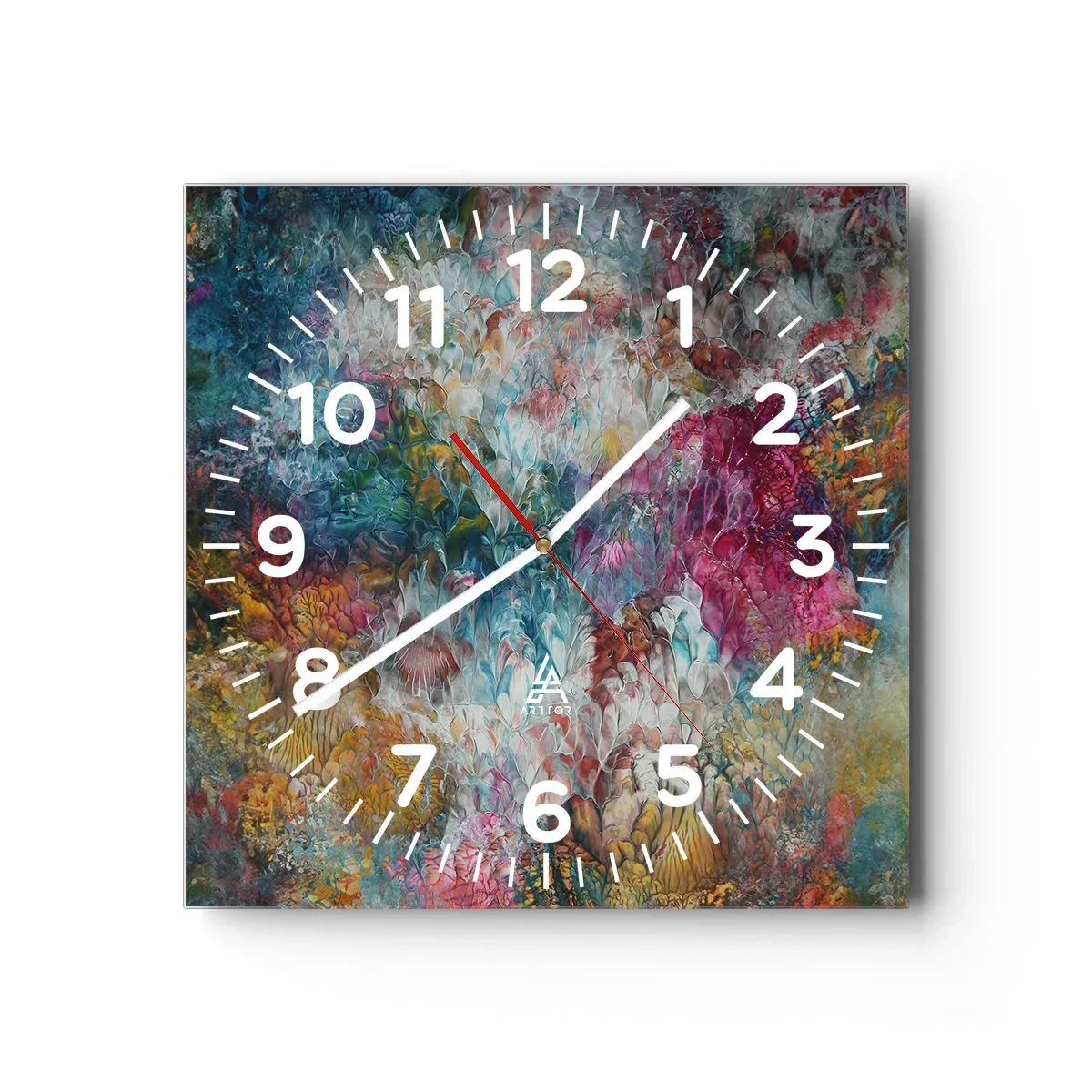 Nástěnné hodiny - V plném rozkvětu - 30x30 cm