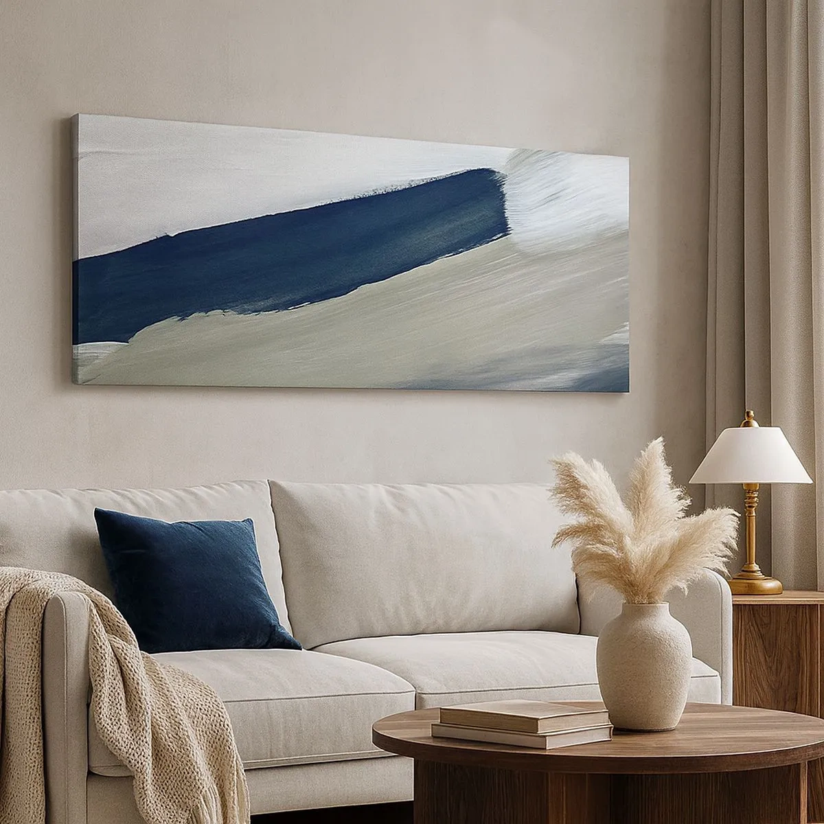 Obraz na plátně - Setkání s bílou - 100x40 cm