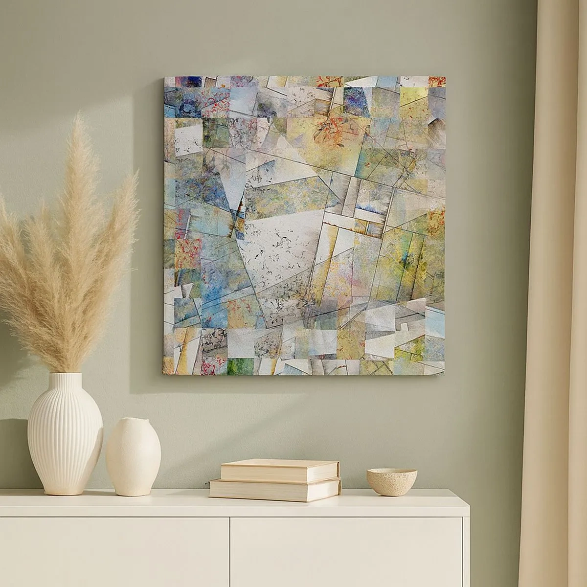 Obraz na plátně - Geometrické přeskupení - 30x30 cm