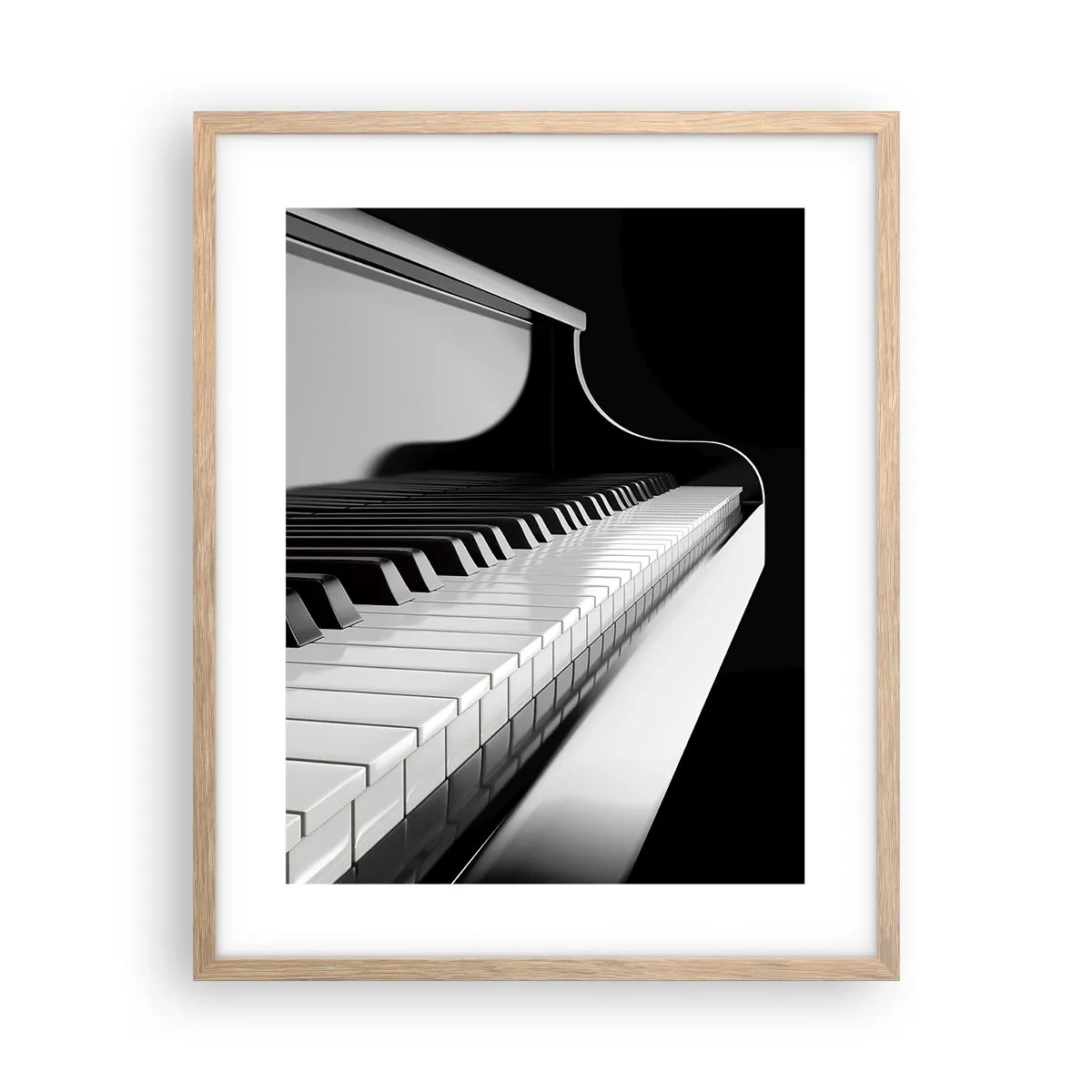 Plakát v rámu světlý dub - Harmonie tvarů a barev - 40x50 cm