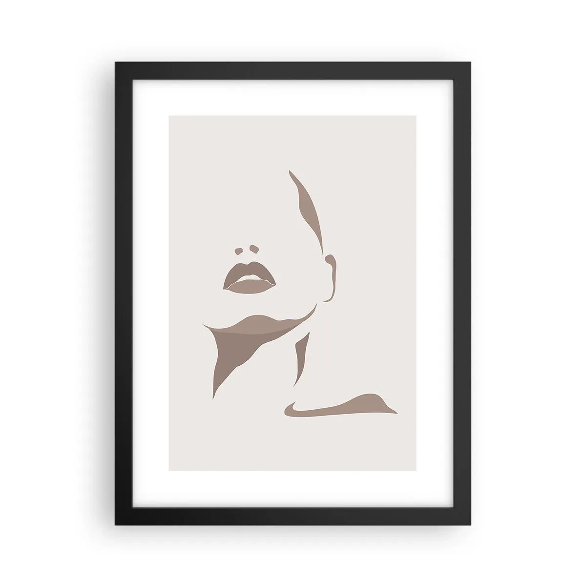 Plakát v černém rámu - Stvořená ze světla a stínu - 30x40 cm