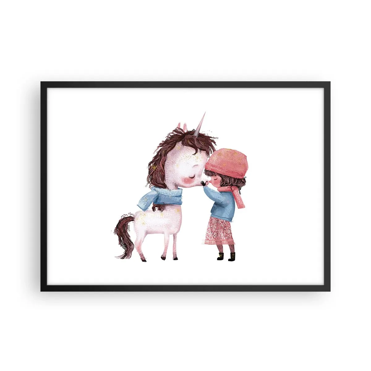Plakát v černém rámu - Zimní příběh - 70x50 cm