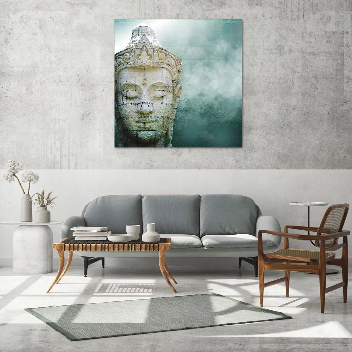 Obraz na skle - Hledajíc světlo - 60x60 cm