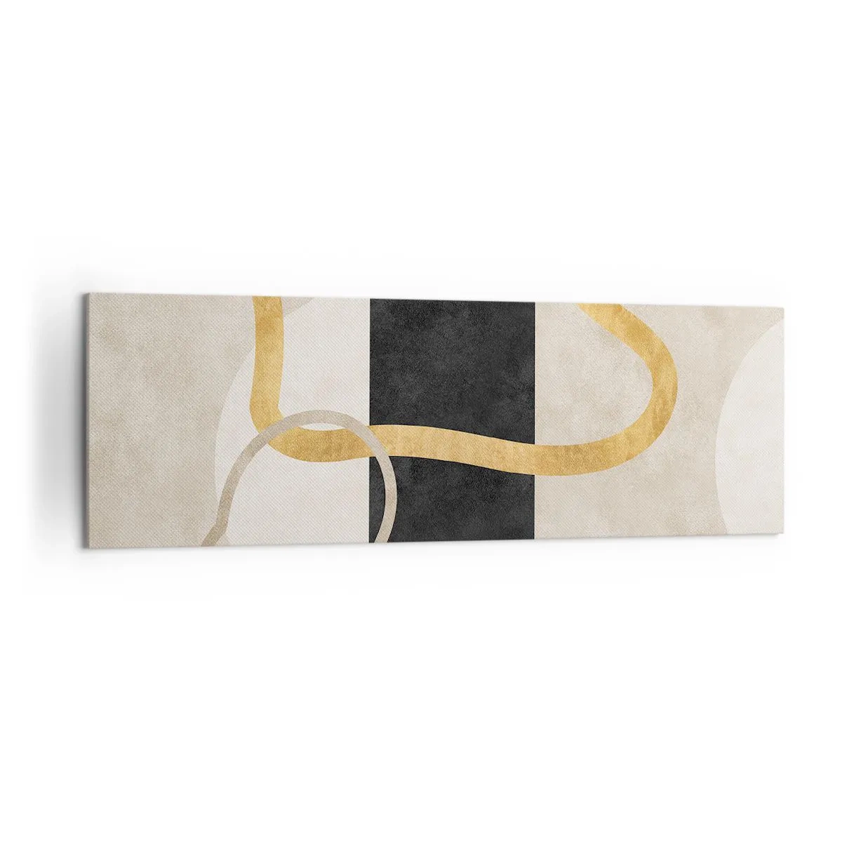 Obraz na plátně - Tvary ve smyčce - 160x50 cm