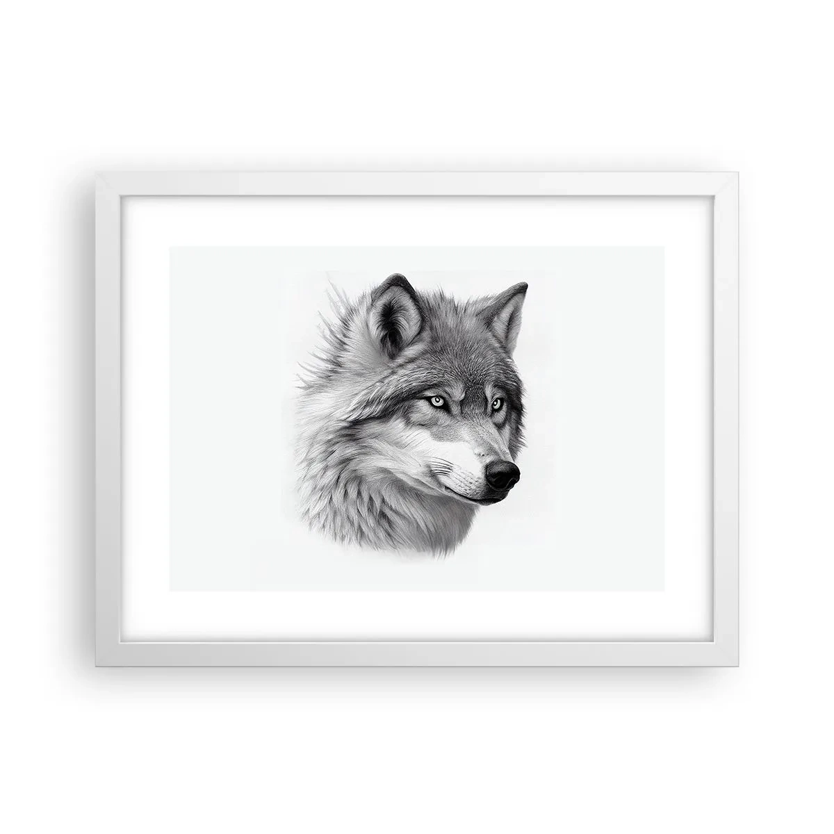 Plakát v bílém rámu - Alfa – bezpochybně - 40x30 cm