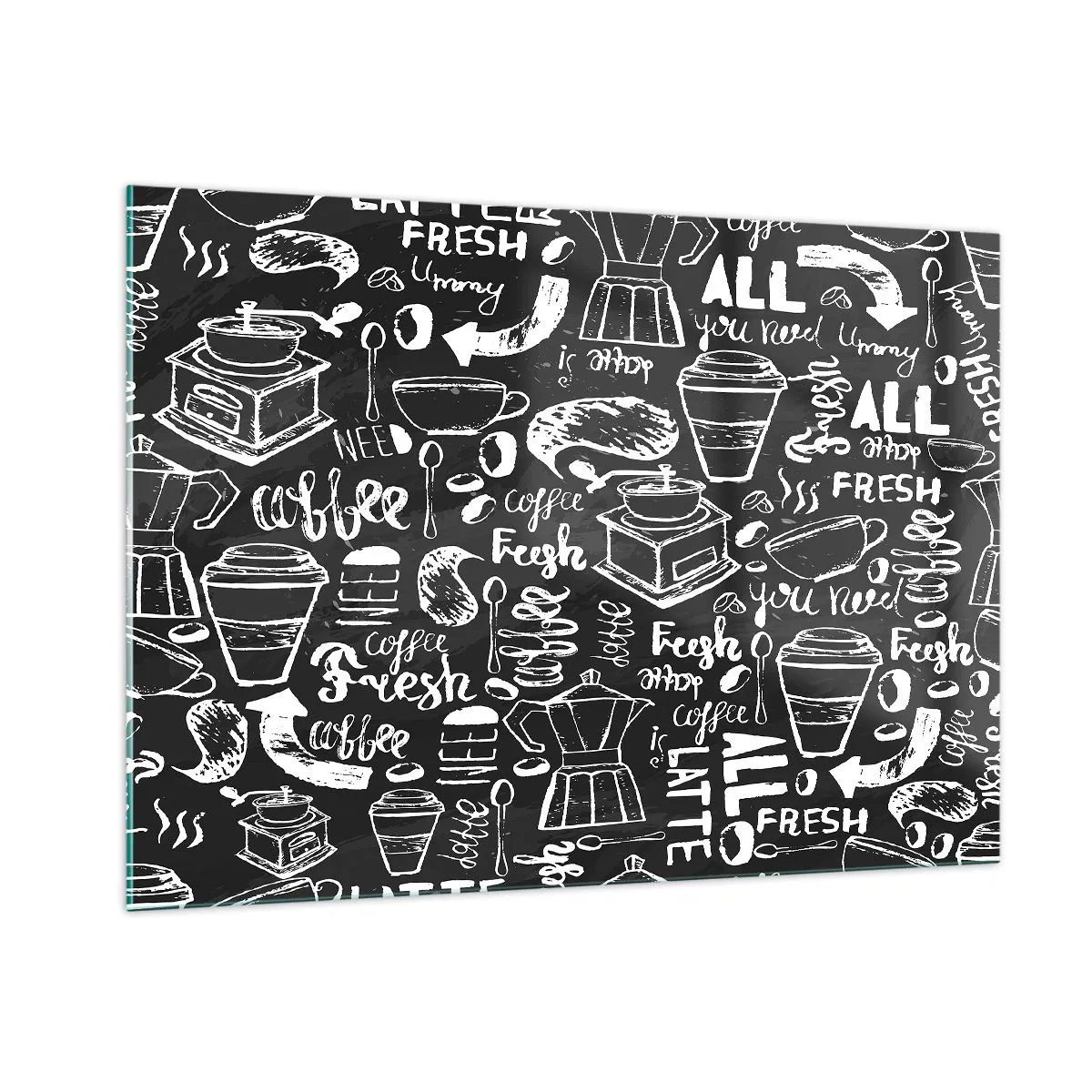 Obraz na skle - All you need is… - 100x70 cm